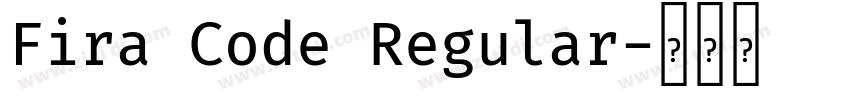 Fira Code Regular字体转换